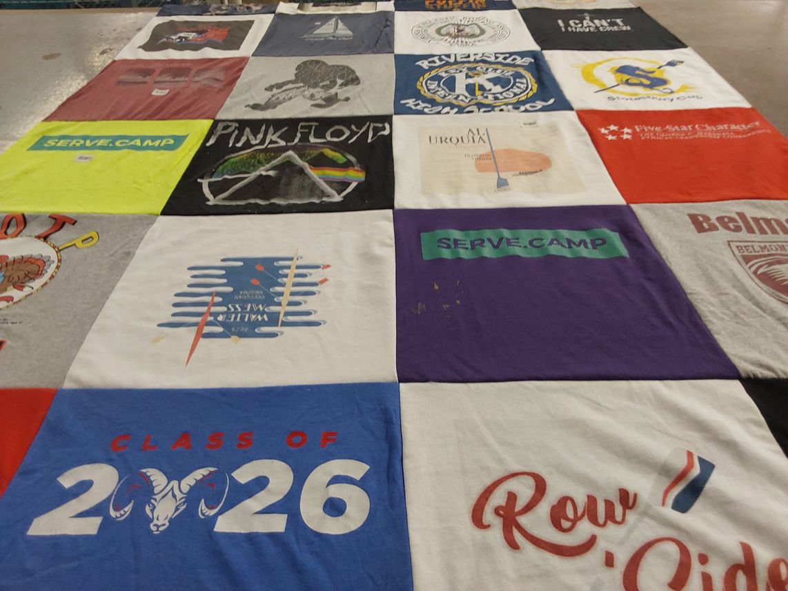 T-shirt quilt from belmont university by Joni from VA