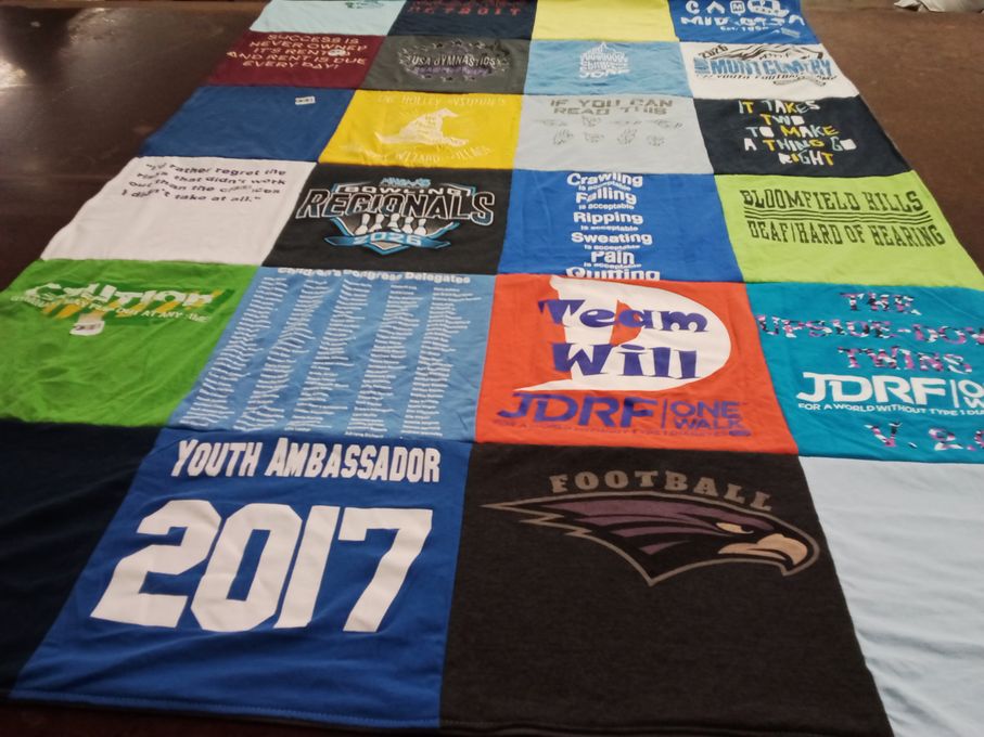 T-shirt quilt from bloomfield hills by Jennifer from MI