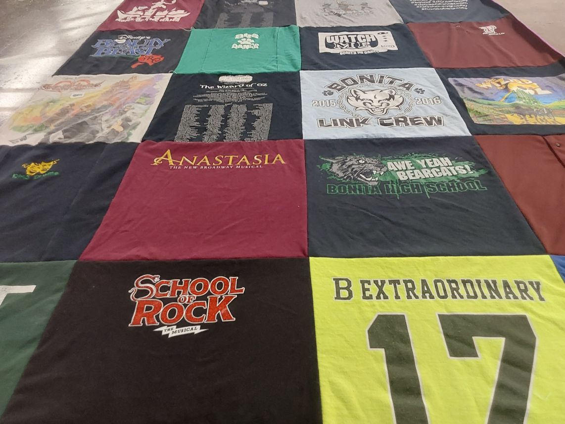 T-shirt quilt featuring bearcats by HEATHER from NY