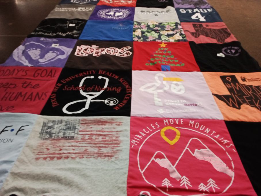 T-shirt quilt from texas tech university by Brianne from TX