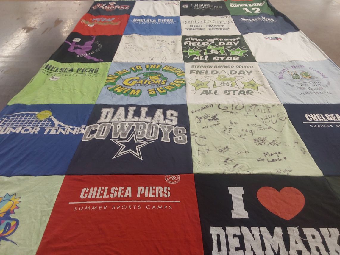 T-shirt quilt featuring dallas cowboys by I from NY