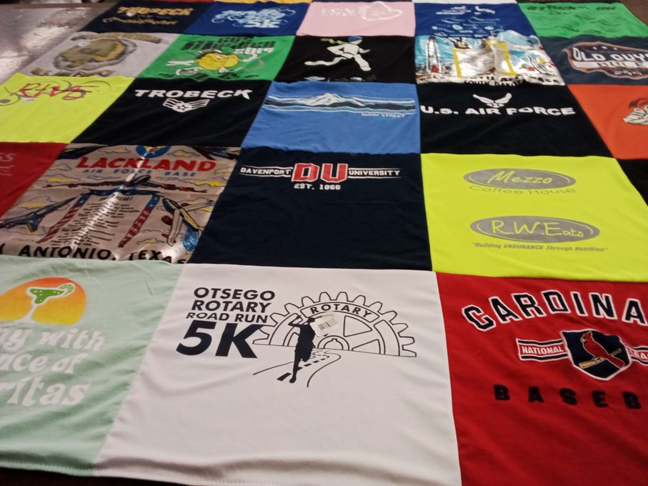 T-shirt quilt featuring st. louis cardinals baseball by Gary from MI