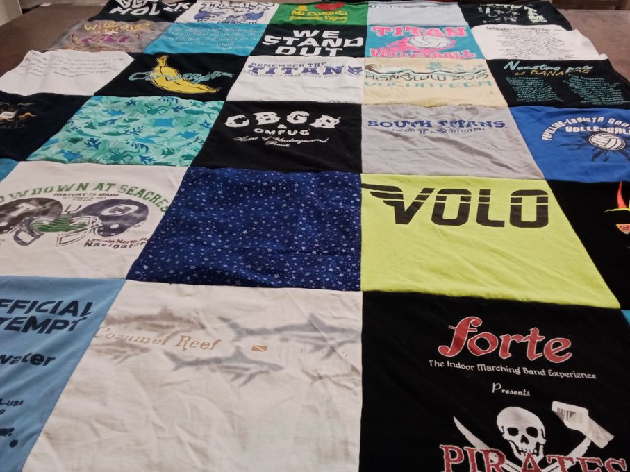T-shirt quilt featuring south titans volleyball by Sydnie from VA
