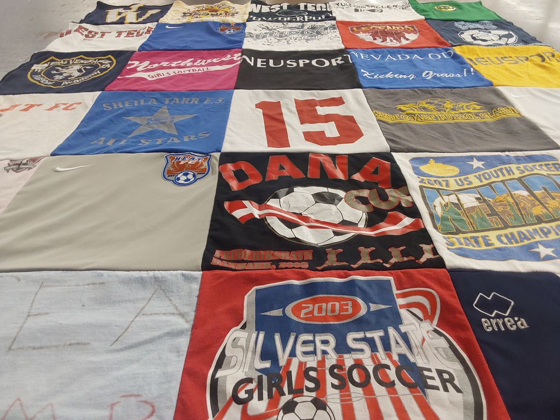 T-shirt quilt from las vegas academy by Irene from NV