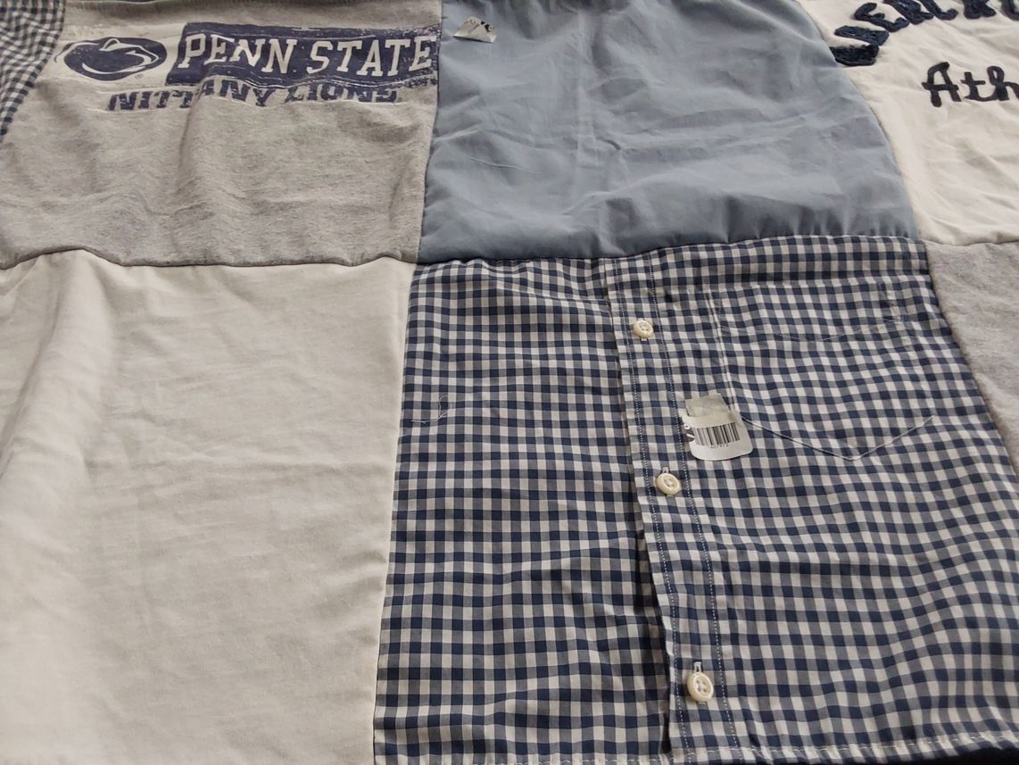 T-shirt quilt from pennsylvania state university by Constance J from CA