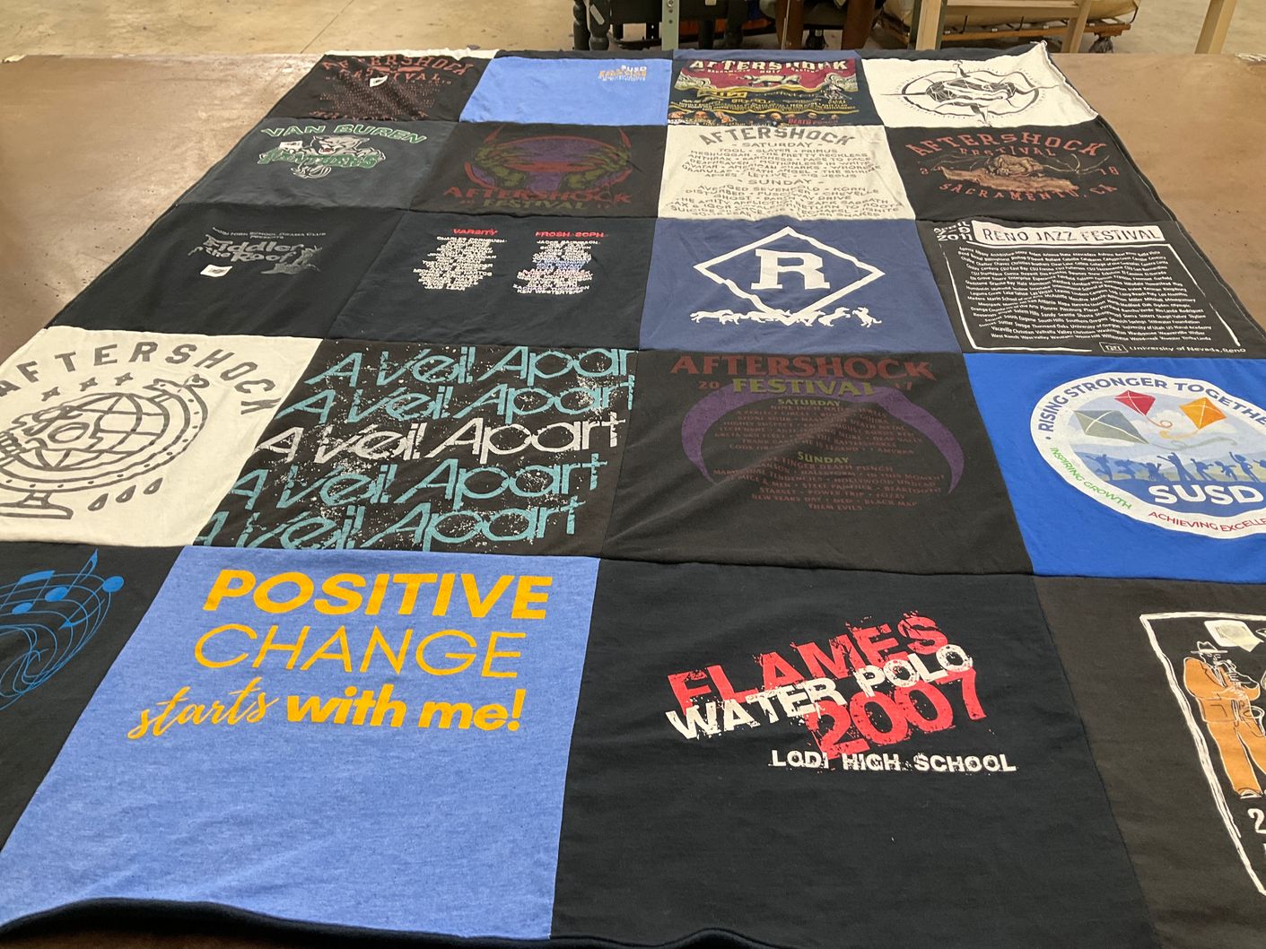 T-shirt quilt featuring lodi high school water polo by Nicholas from CA