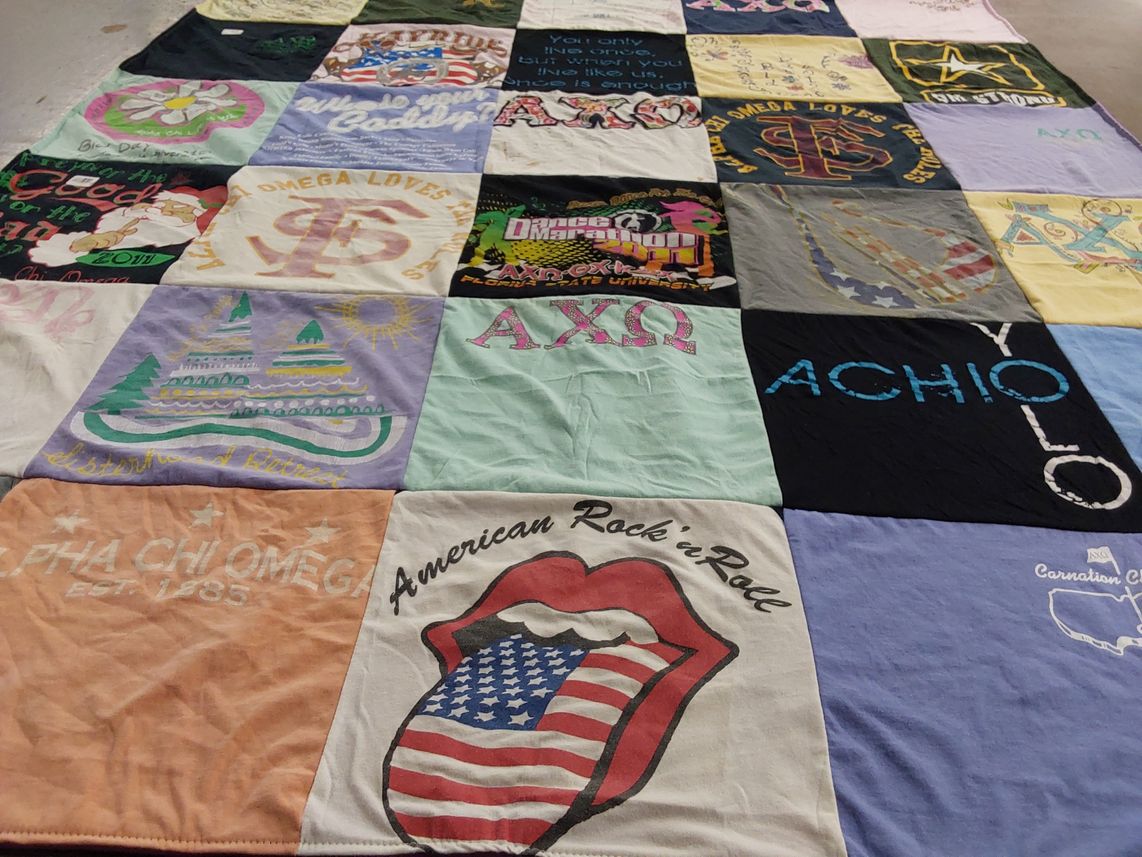 T-shirt quilt by Lindsey from FL