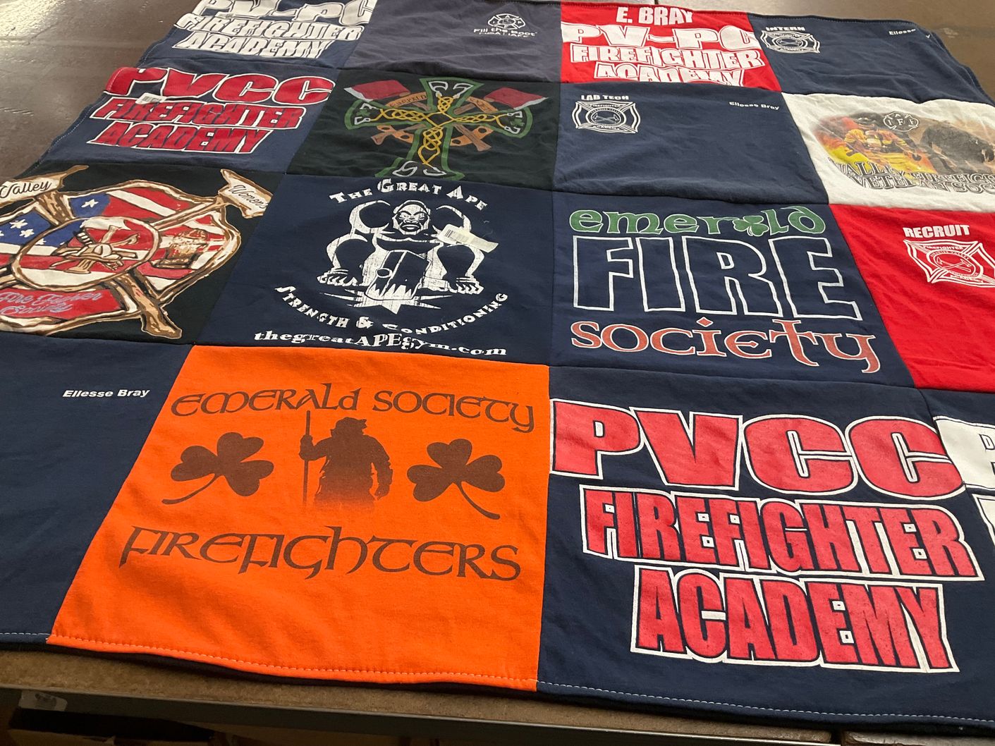 T-shirt quilt from penn valley community college by Ellesse from AZ