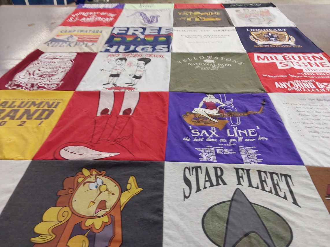 T-shirt quilt from louisiana state university by Christopher from PA