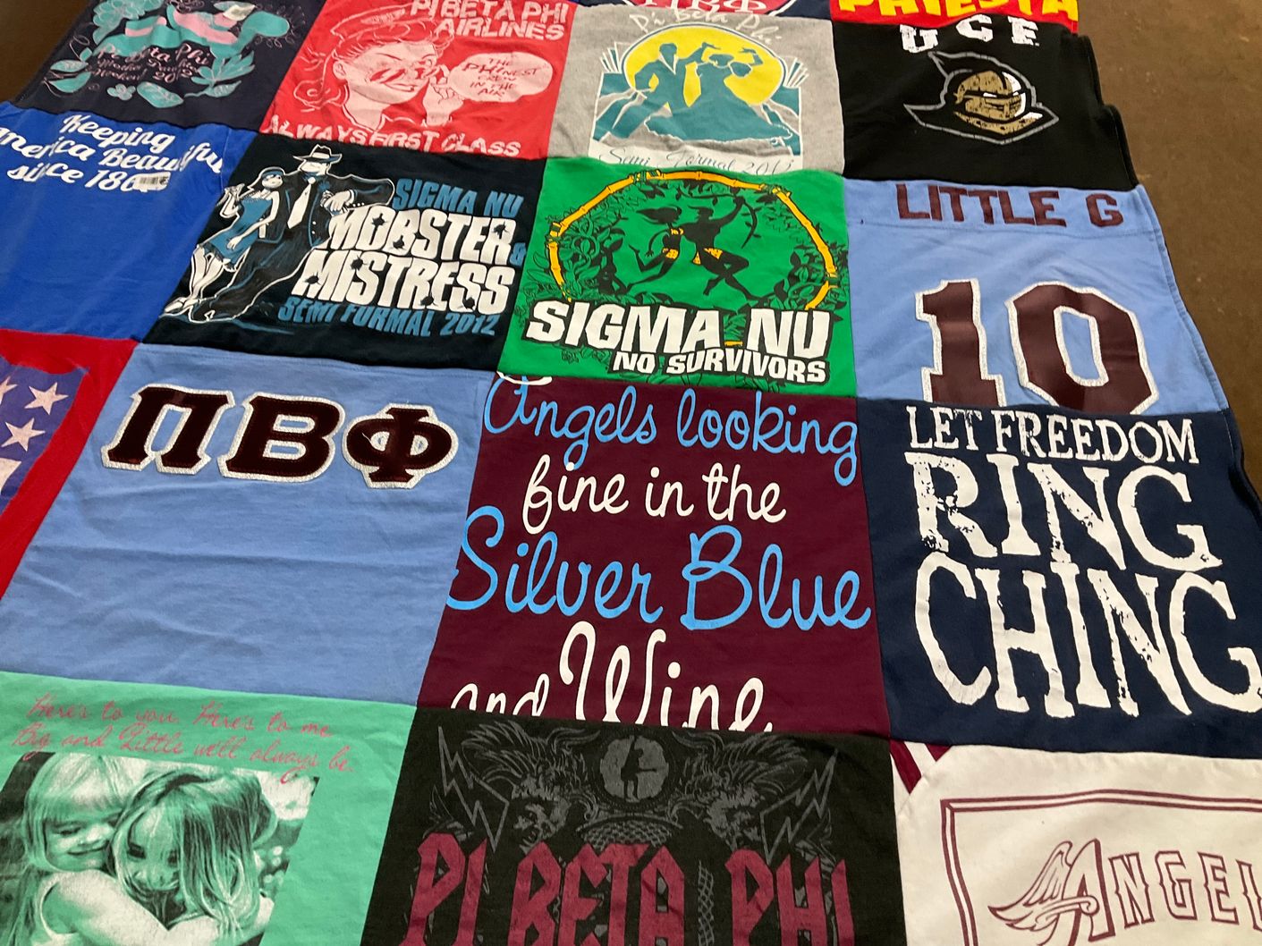 T-shirt quilt from university of south florida by Kaylee from FL