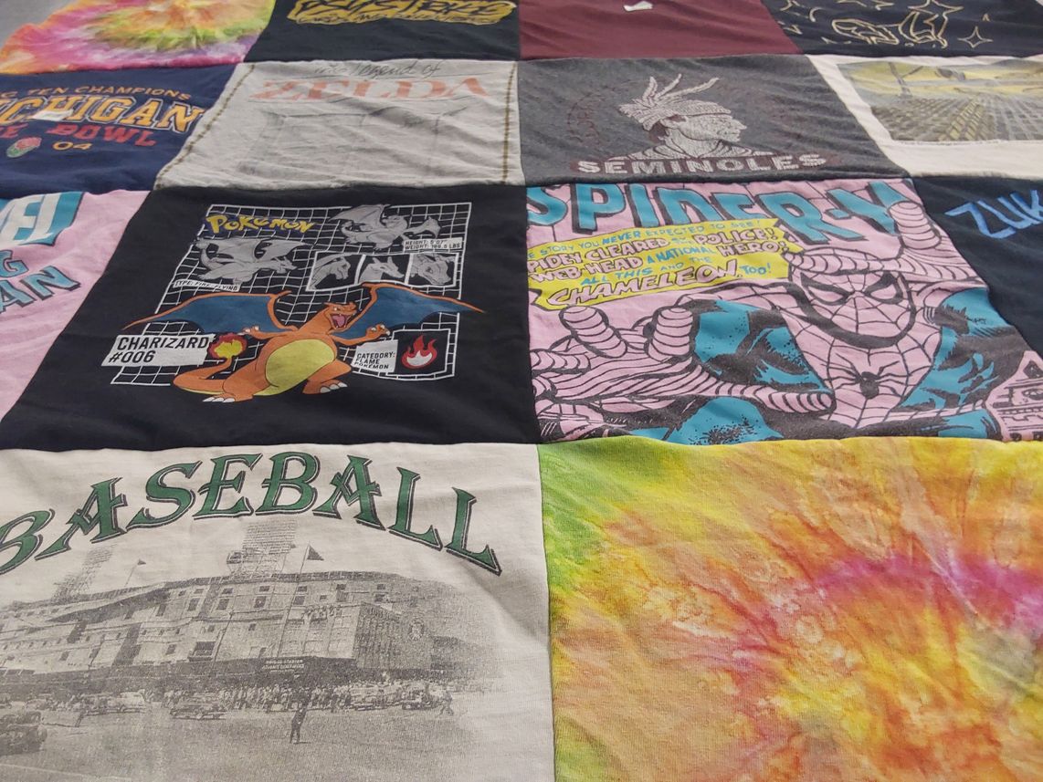 T-shirt quilt from florida state university by Deidre from CA