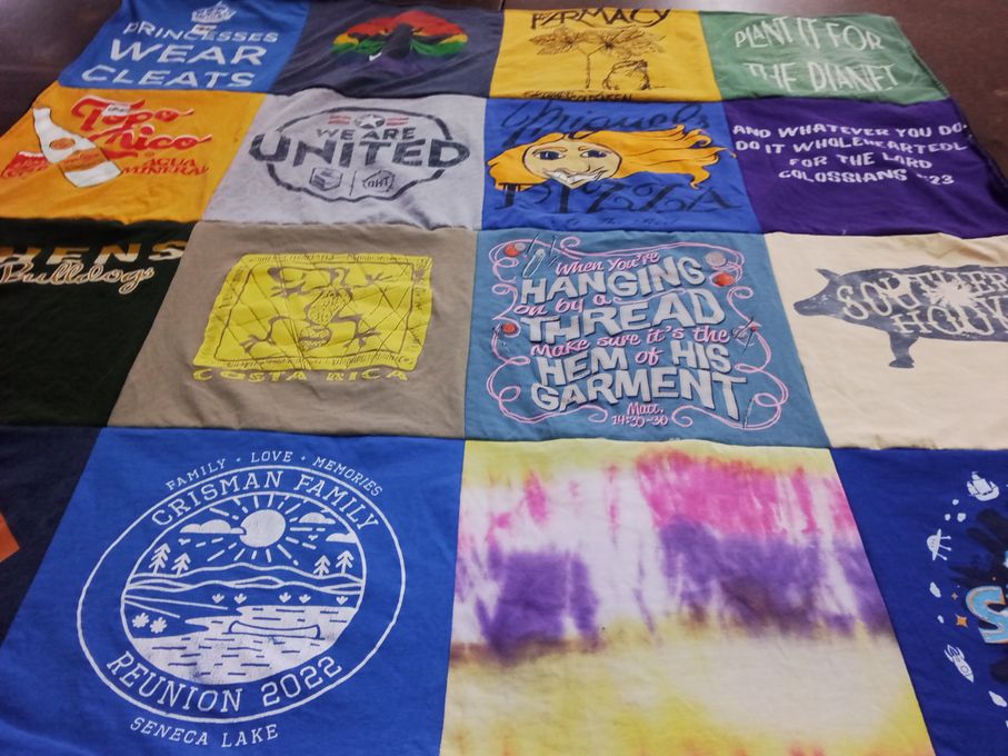 T-shirt quilt from bulldogs high school by Jennifer from FL