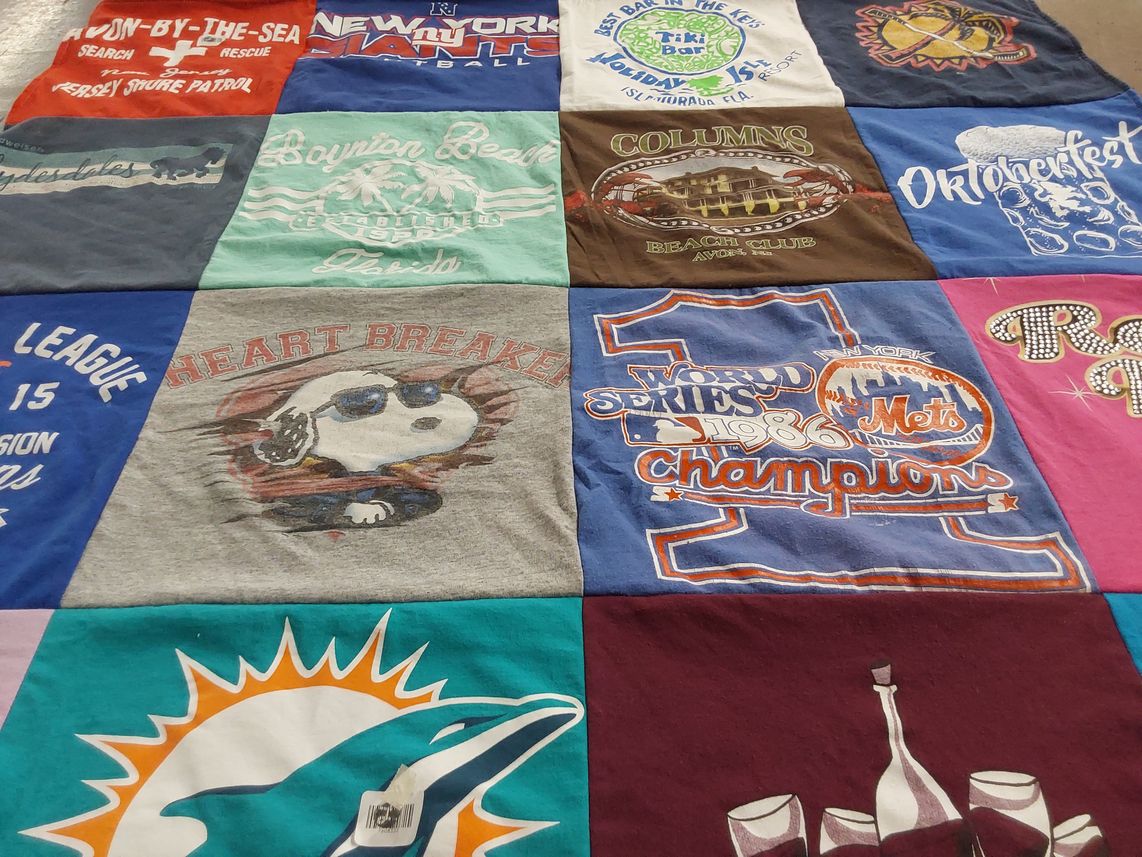 T-shirt quilt featuring new york mets by Tom from FL