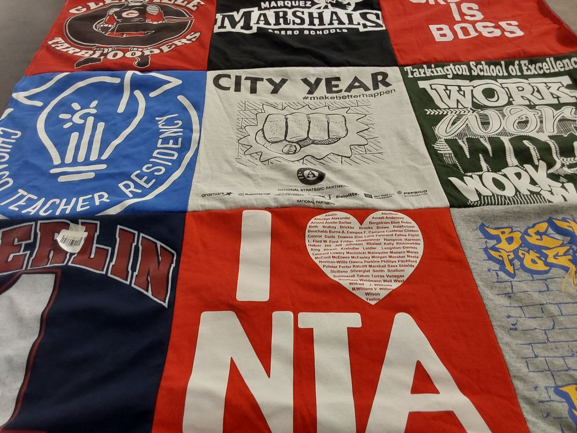 T-shirt quilt featuring marquez marshals by Chelsea from IL