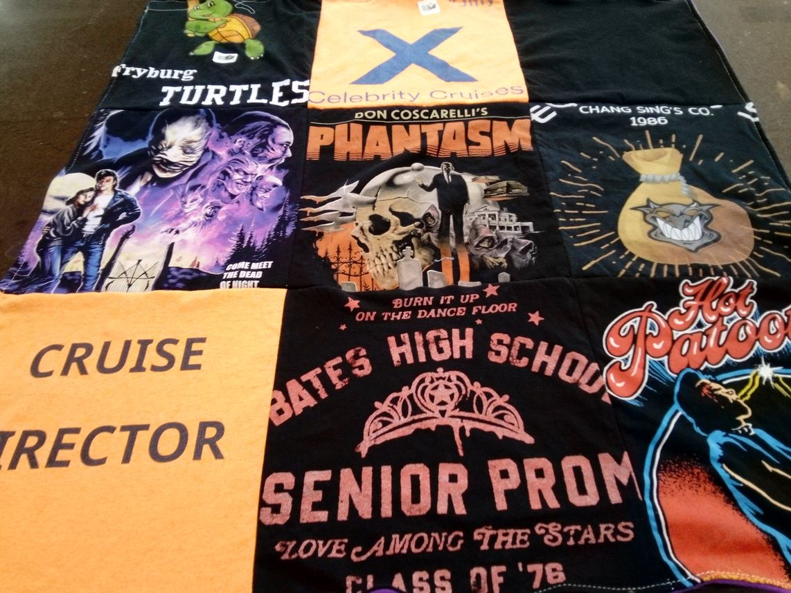T-shirt quilt from bates high school by Jill from PA