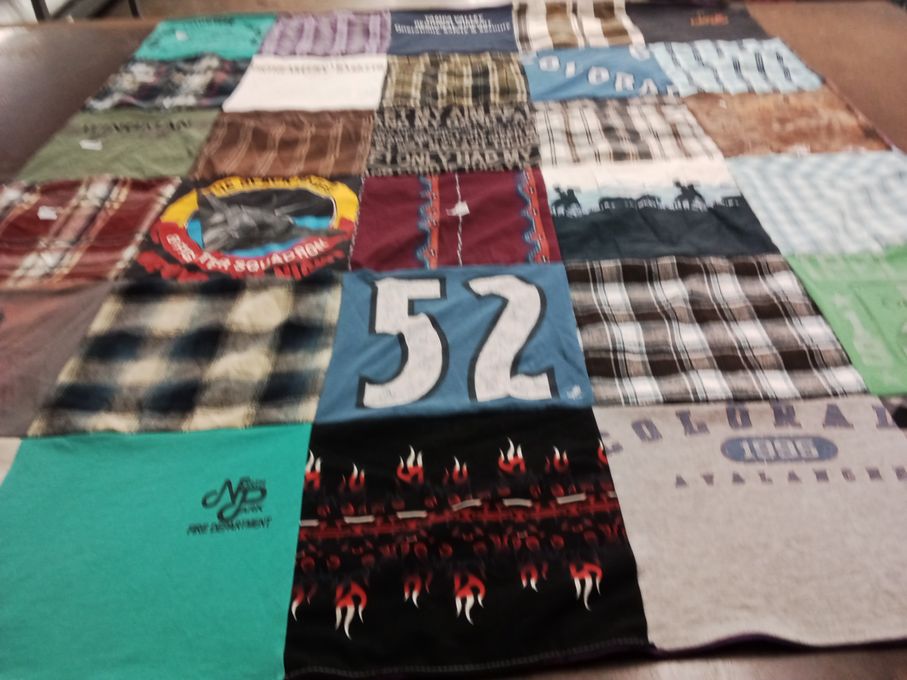 T-shirt quilt from colorado university by Cory from CO