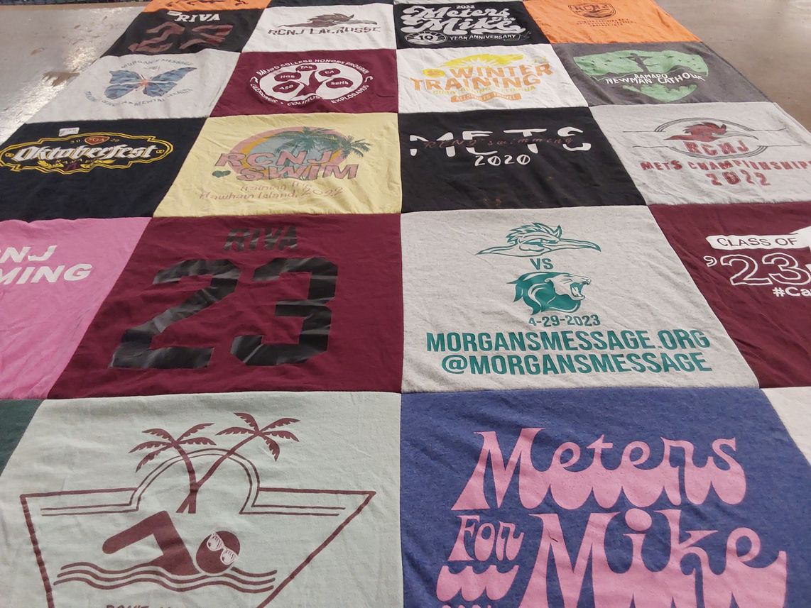 T-shirt quilt from rcnj university by Kathleen from NC