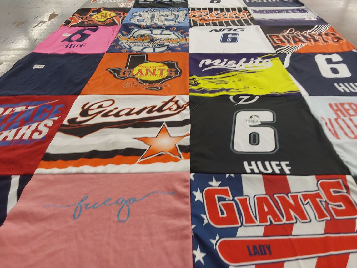 T-shirt quilt by erin from TX