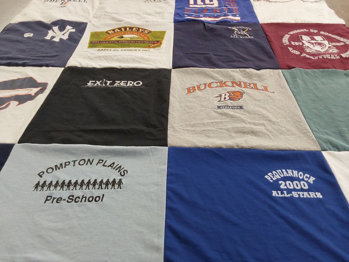 T-shirt quilt from bucknell university by Shannon from NJ