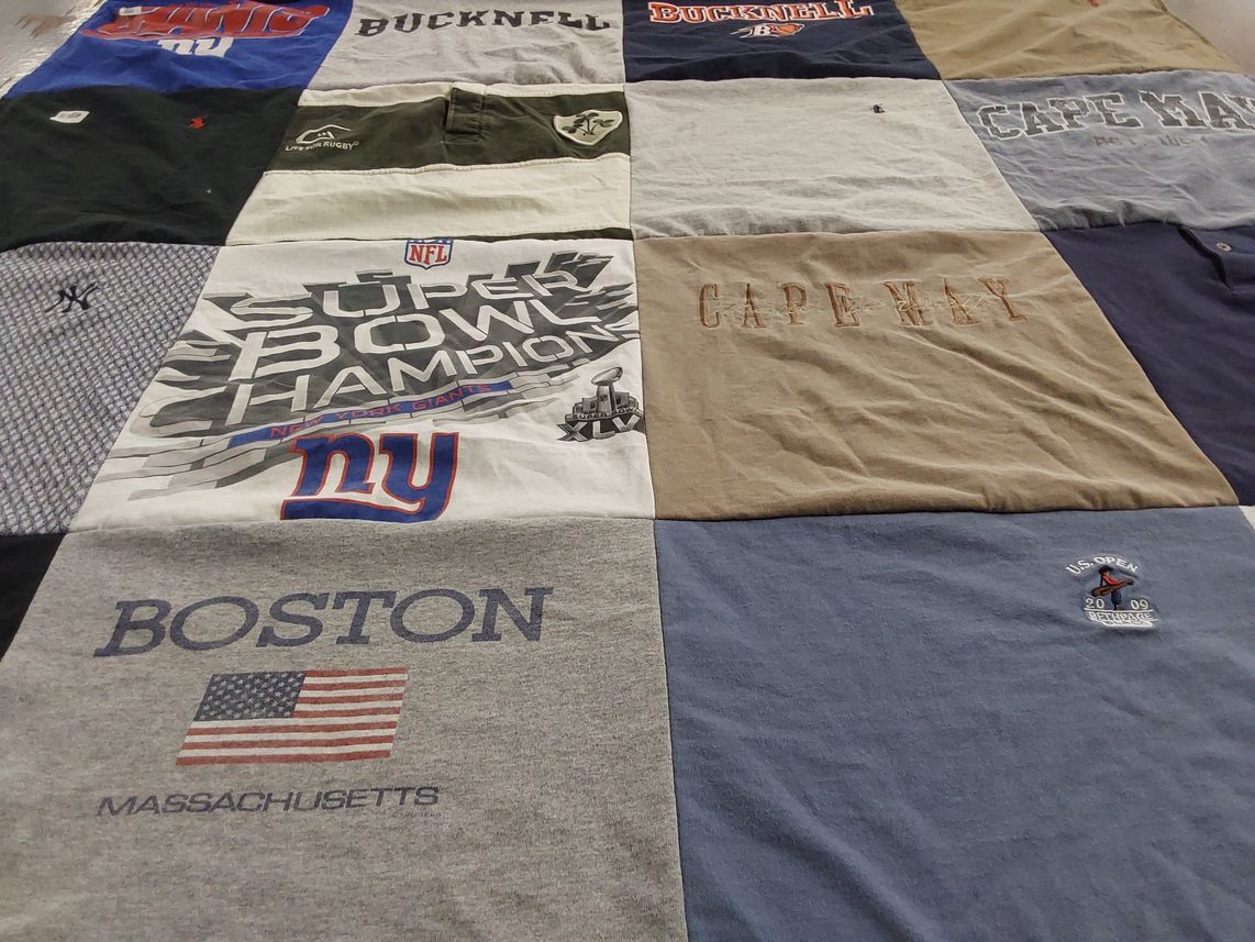 T-shirt quilt featuring new york giants by Shannon from NJ