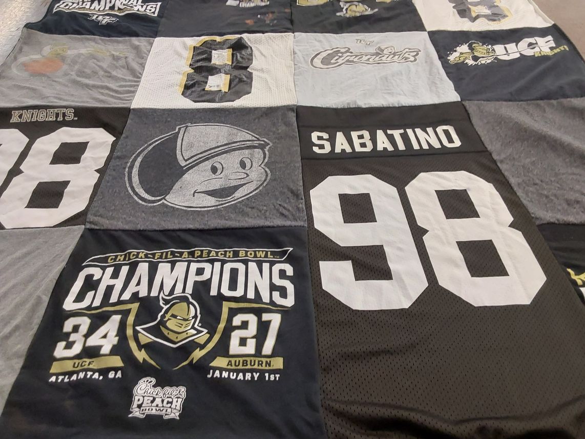 T-shirt quilt featuring university of central florida knights by Robert from FL