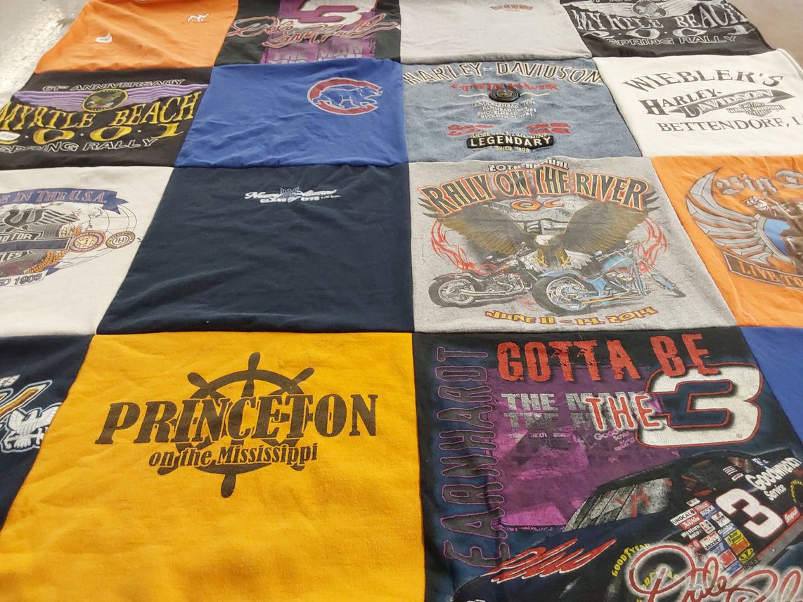 T-shirt quilt from princeton university by Joy from IA