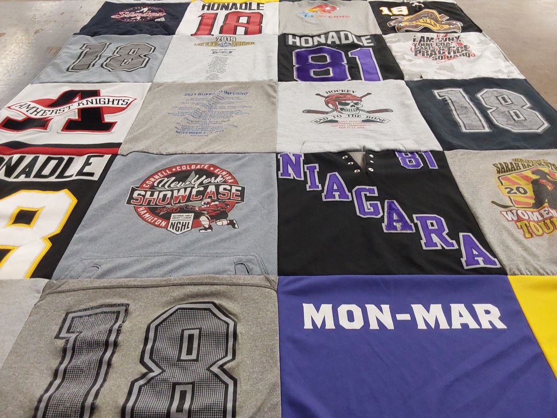 T-shirt quilt featuring university at buffalo knights by Reese from NY