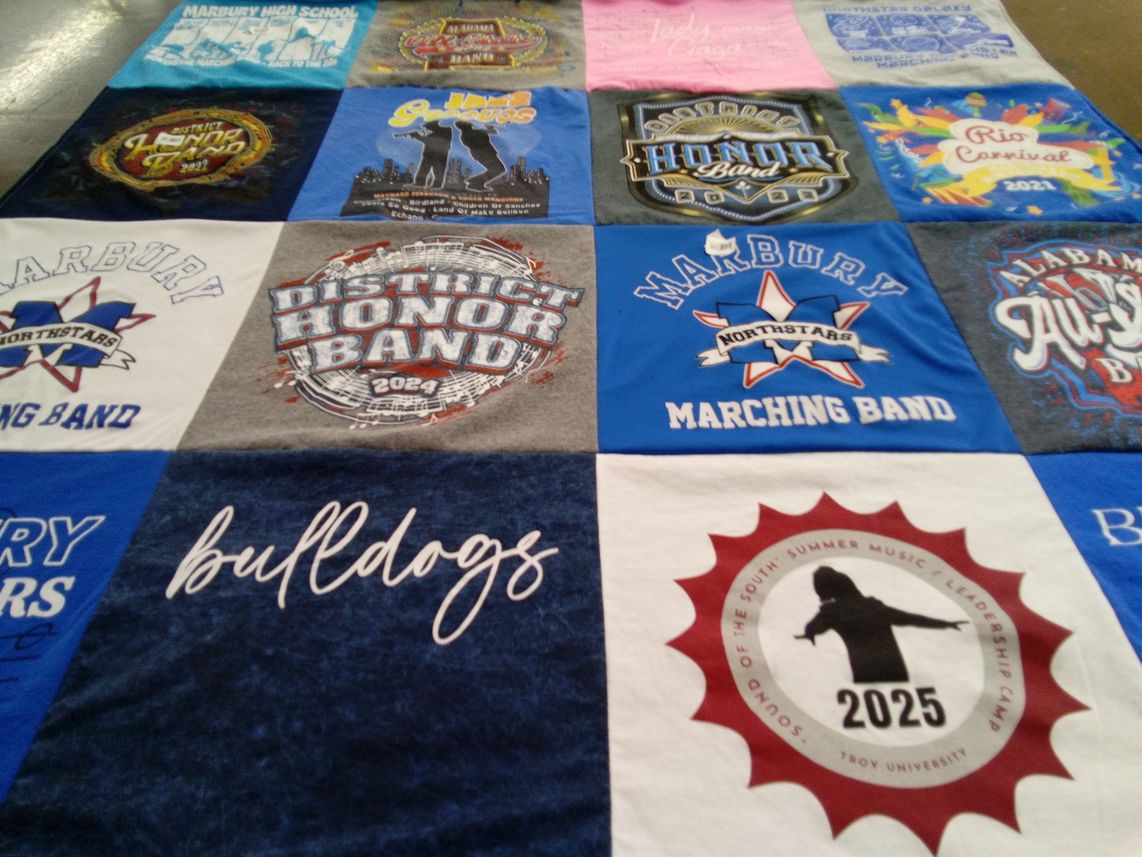 T-shirt quilt featuring marbury northstars marching band by Kim from AL