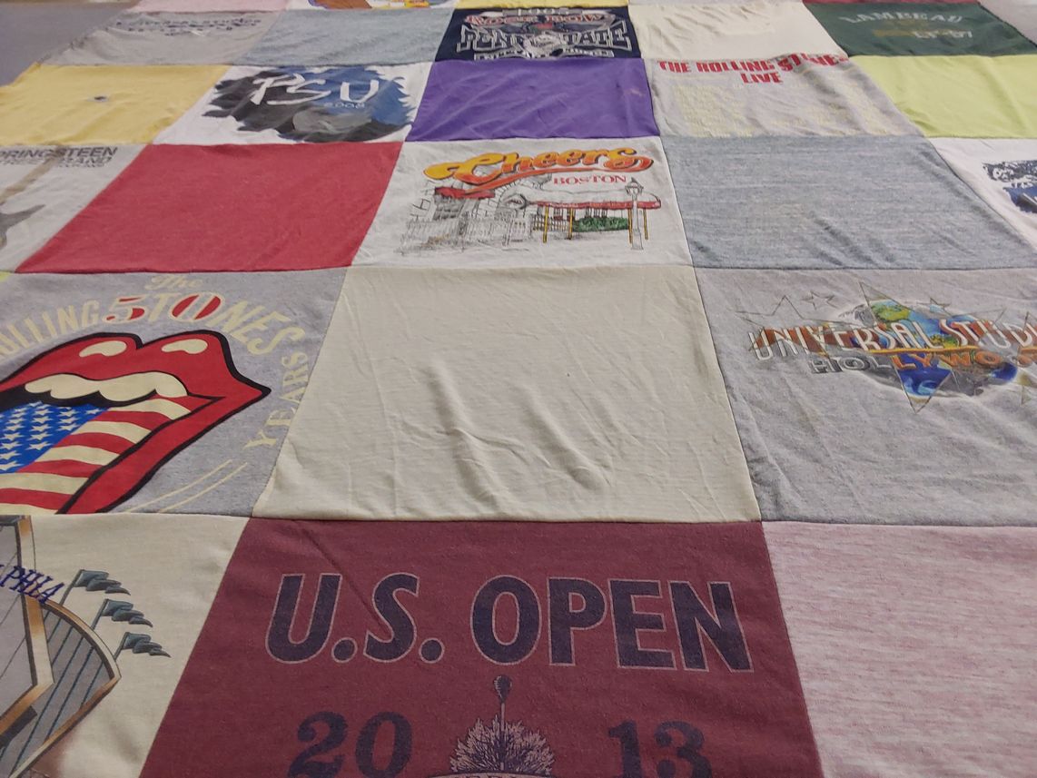 T-shirt quilt from pennsylvania state university by CLAIRE from PA