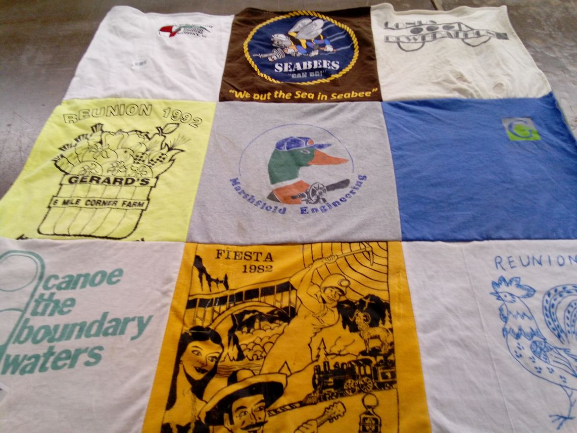 T-shirt quilt from marshall university by Donald from VT