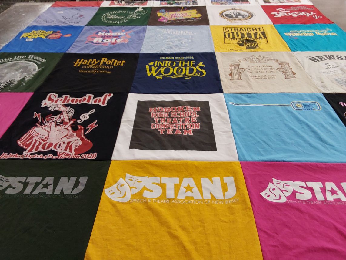 T-shirt quilt from hoboken high school by Michele from NJ