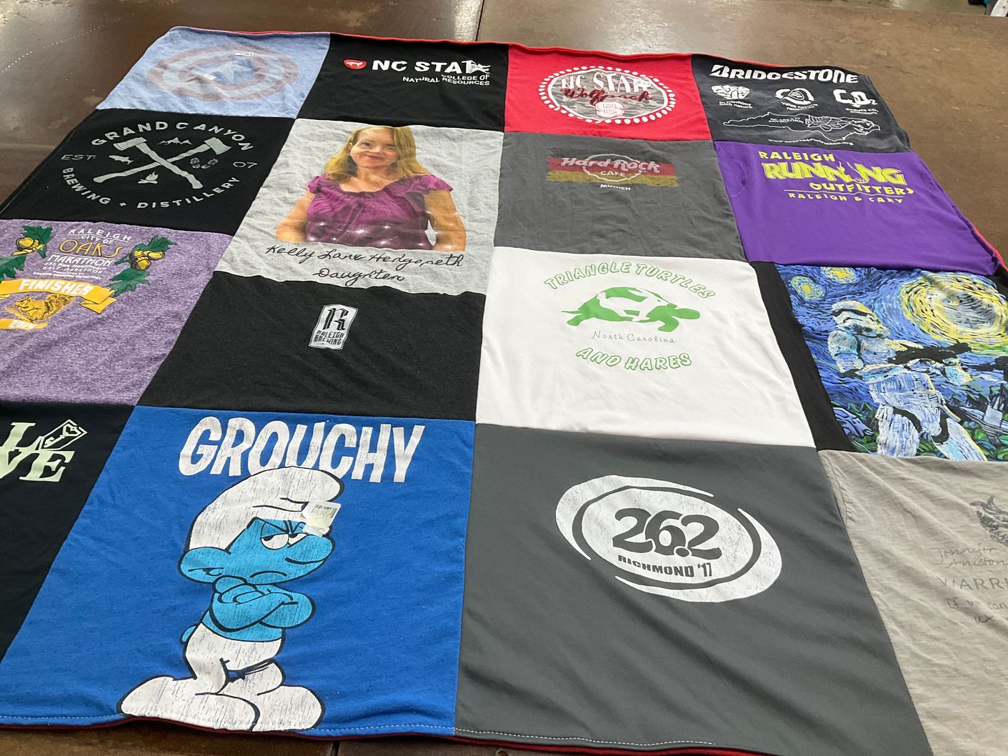 T-shirt quilt from north carolina state university by Donna from NC