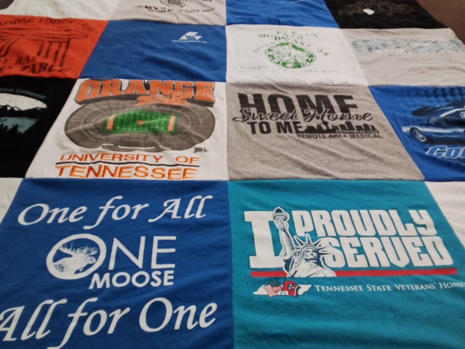 T-shirt quilt from university of tennessee by Cathy from TN