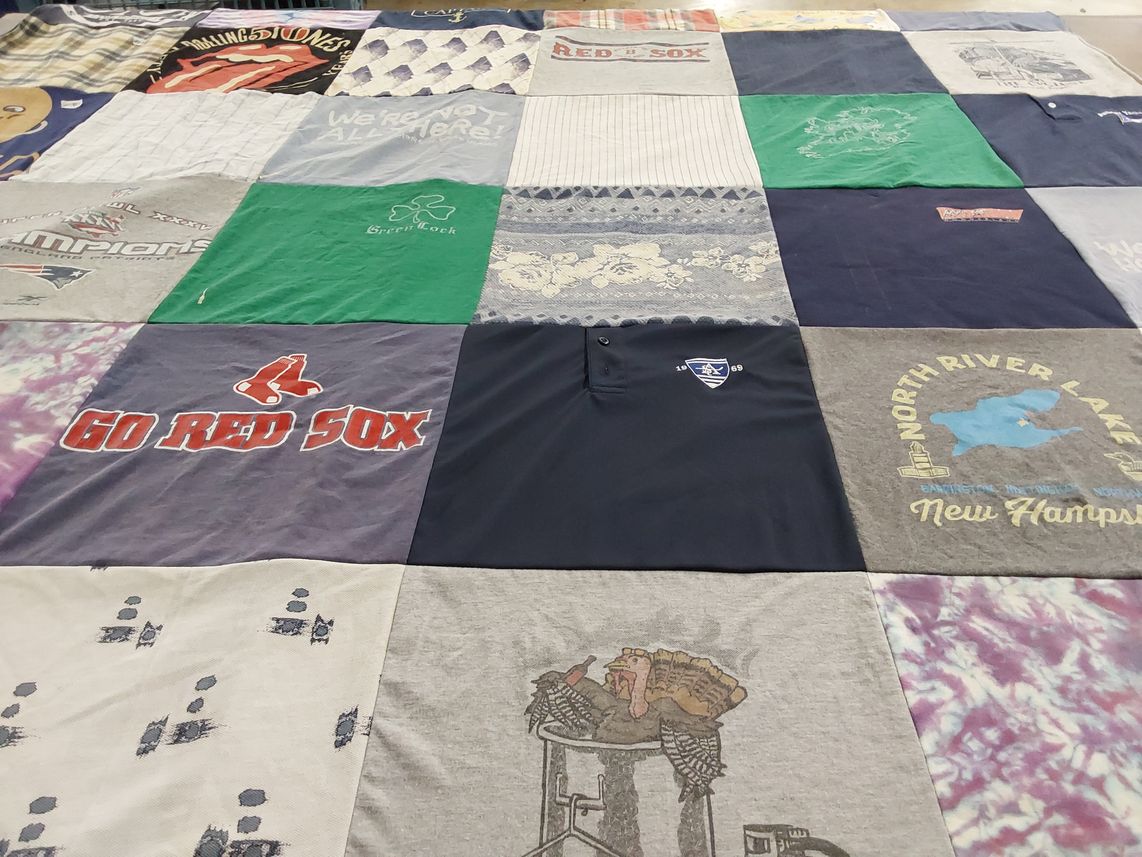 T-shirt quilt featuring boston red sox by Adrienne from RI