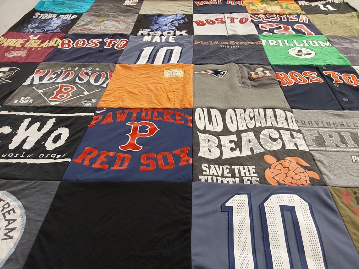 T-shirt quilt featuring boston red sox by Dan from RI