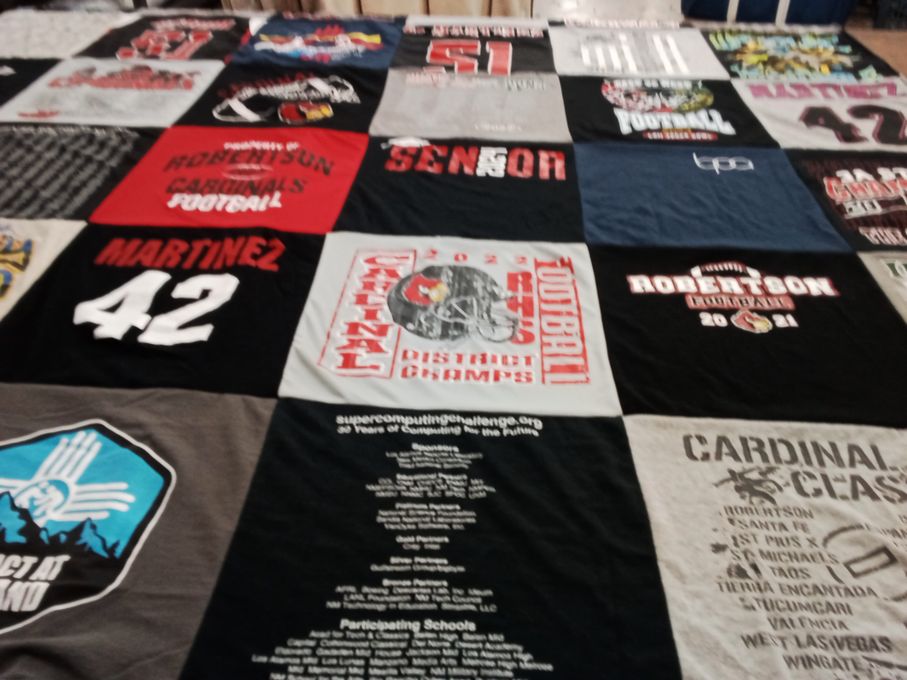T-shirt quilt featuring monteluzn cardinals football by Elijah from NM