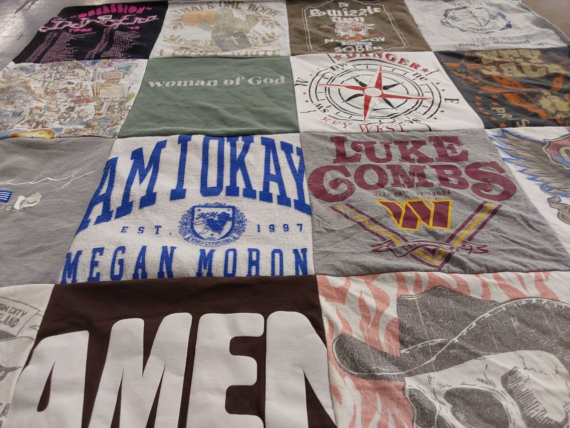 T-shirt quilt from southern connecticut state university by Brooke from MD