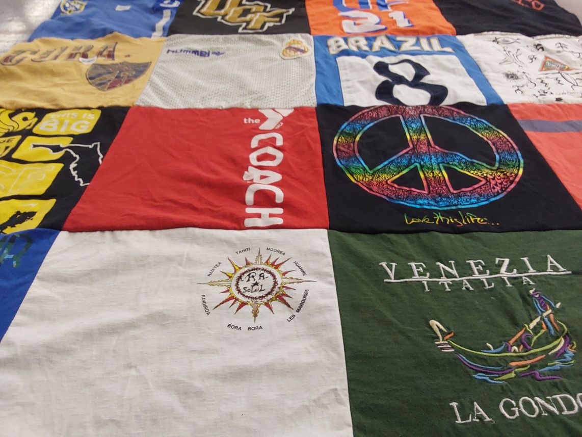 T-shirt quilt from university of central florida by Mommy from FL