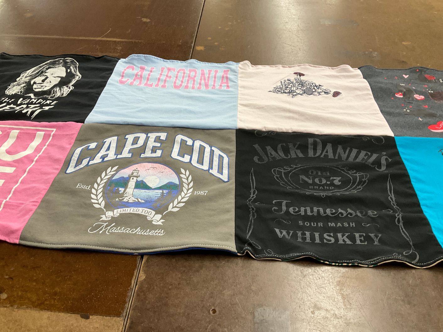 T-shirt quilt by Pamela from CA