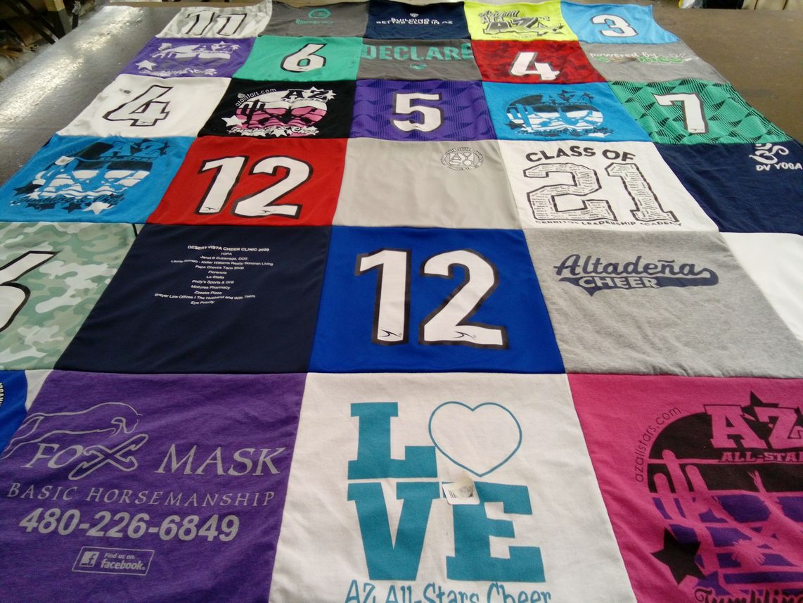 T-shirt quilt from desert vista high school by Jen from AZ