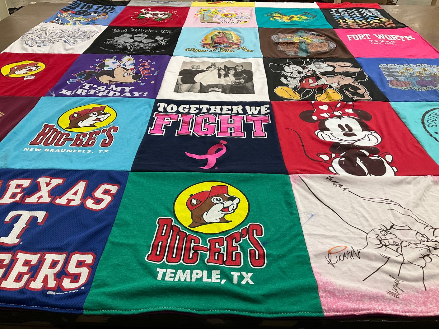 T-shirt quilt from texas tech university by Mayra from TX
