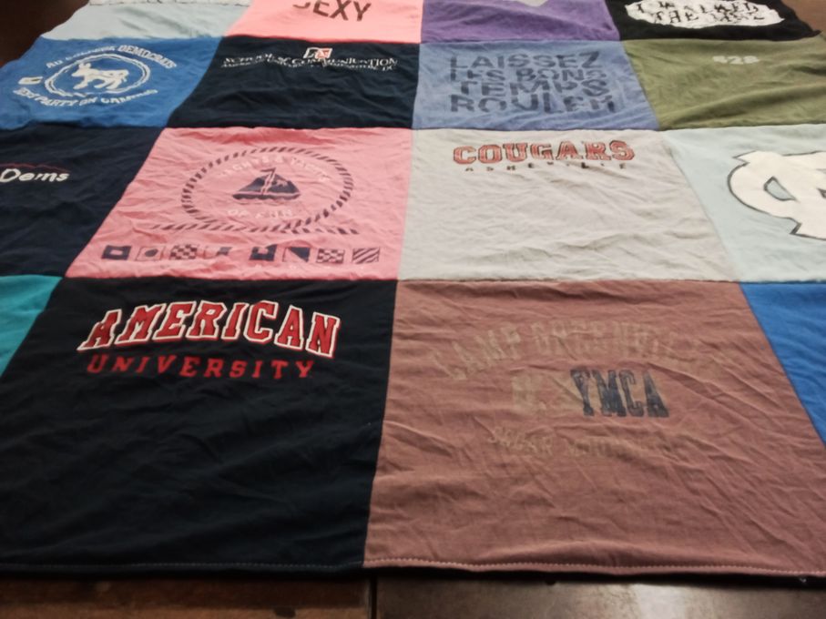 T-shirt quilt featuring cougars athletics by Alison from DC