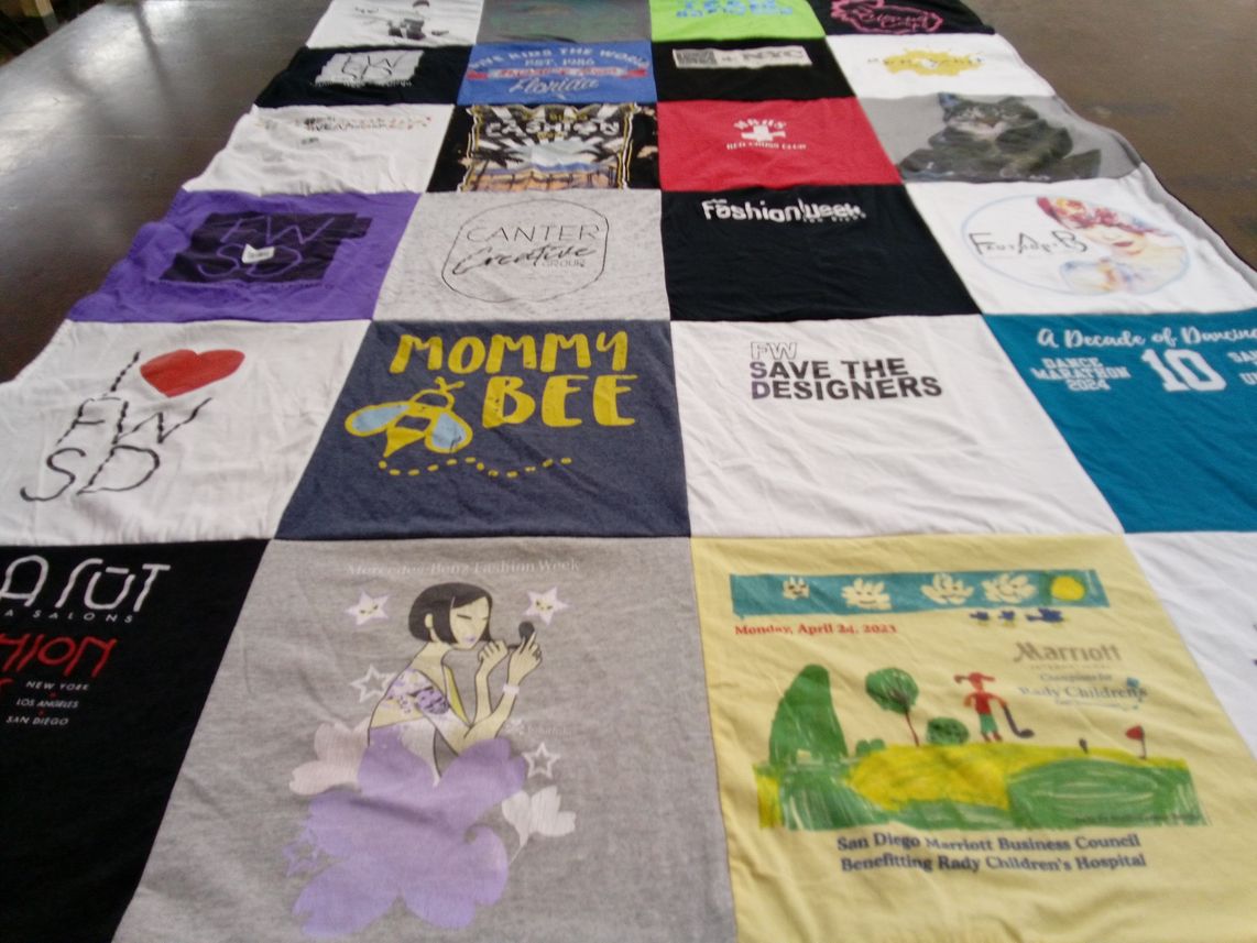 T-shirt quilt with fashion, design themes by Allison from CA