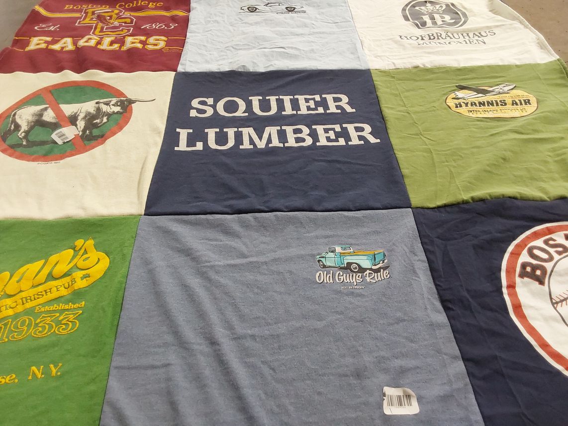 T-shirt quilt from boston college by Christine from WA