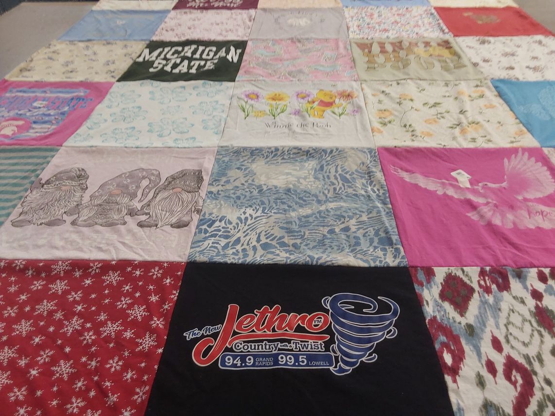 T-shirt quilt from michigan state university by Ashley from MI