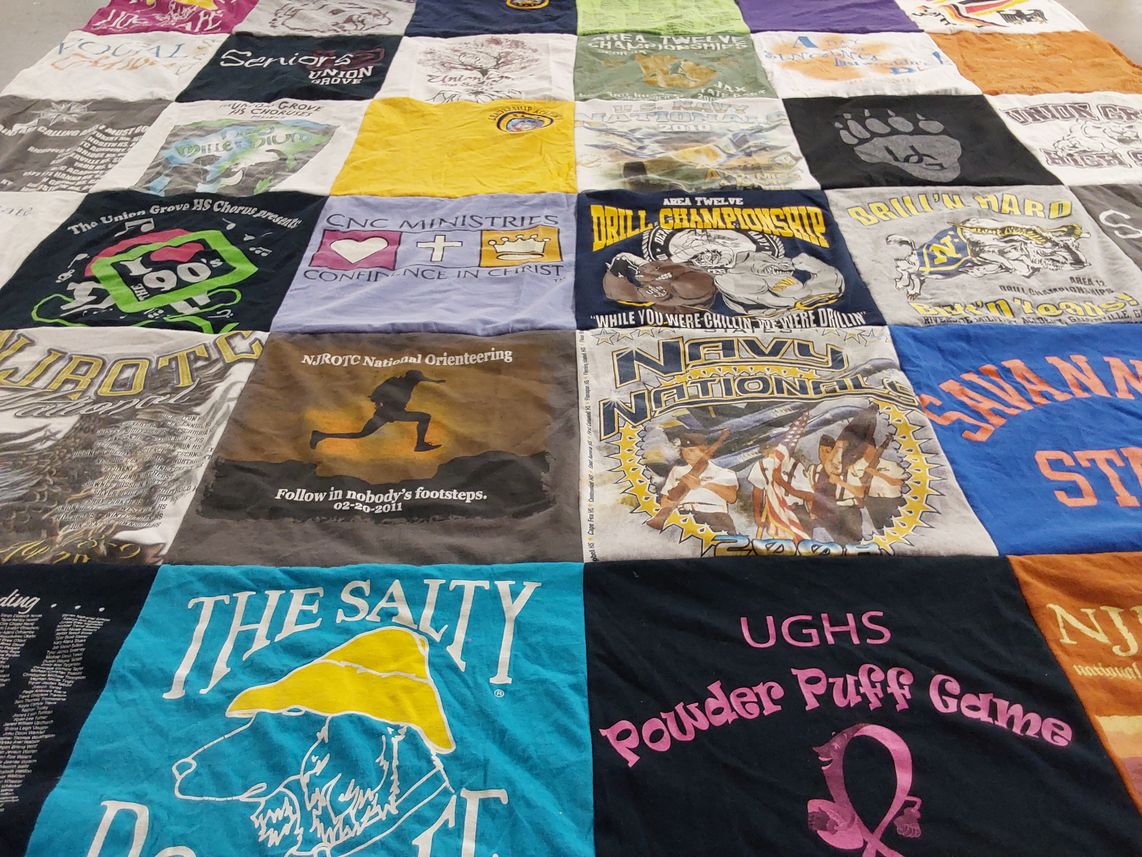 T-shirt quilt featuring njrotc nationals by Jessi from GA