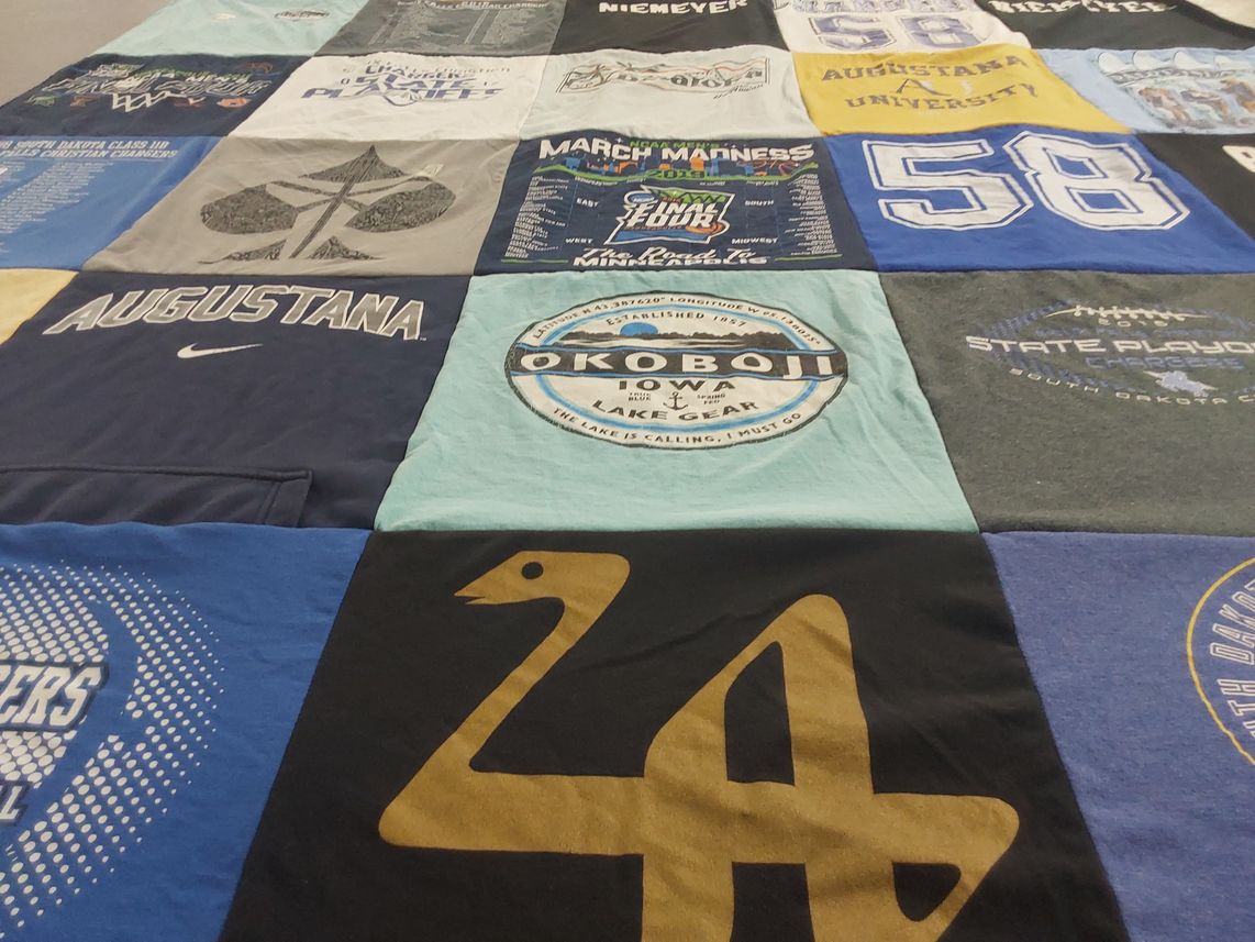 T-shirt quilt from augustana university by Shannon from SD