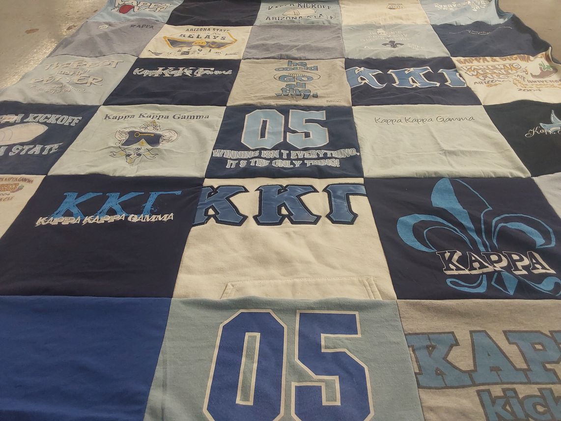 T-shirt quilt from arizona state university by Jennifer from AZ