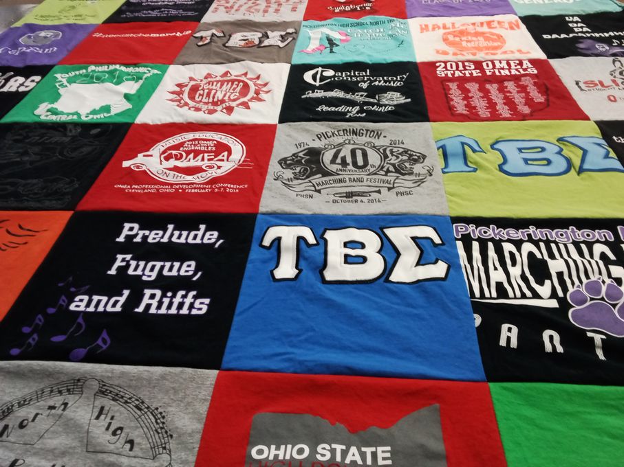 T-shirt quilt featuring pickerington marching band by Tammy from OH