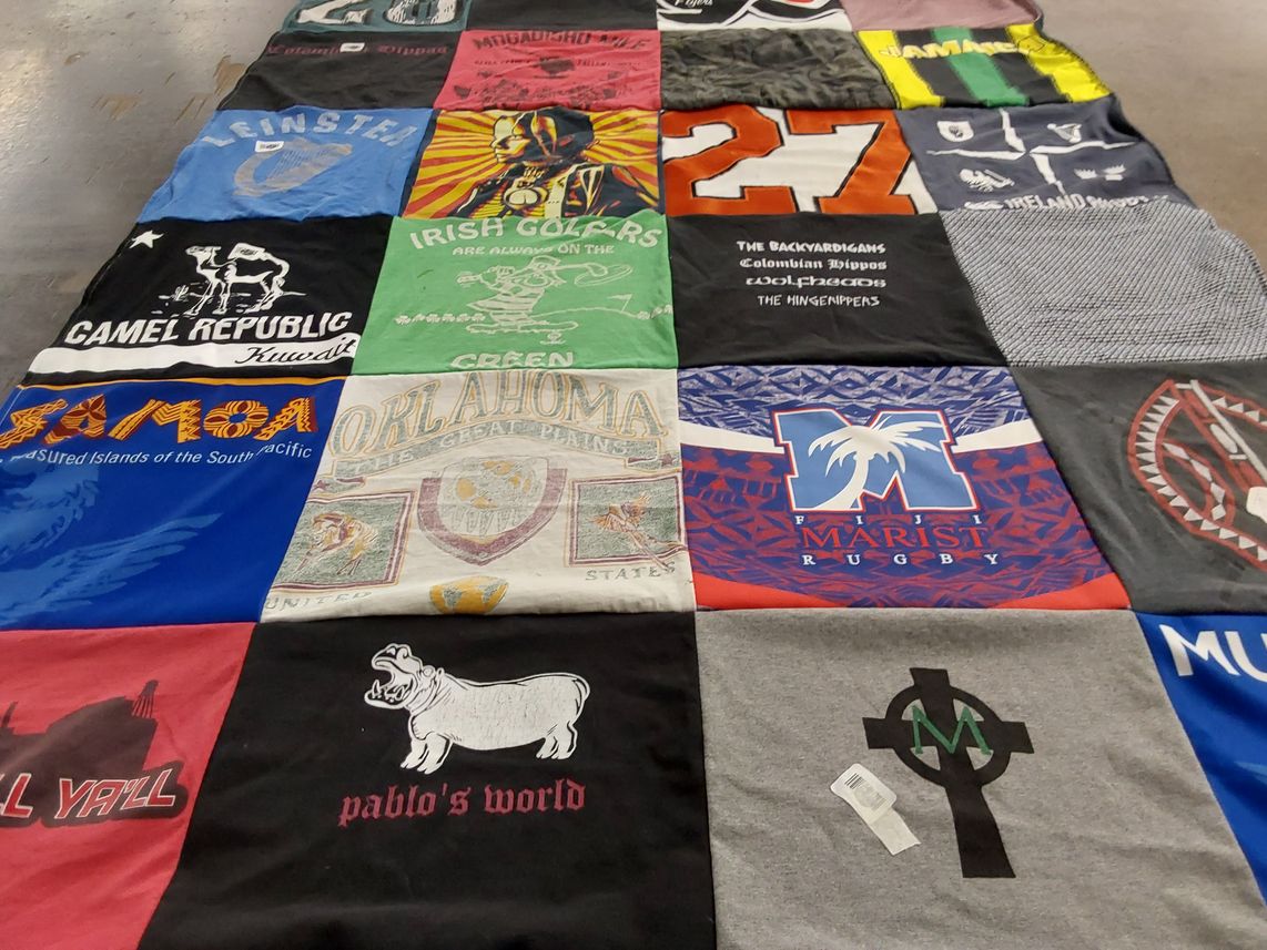 T-shirt quilt from marist college by Madison from CO